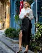 Cynthia Double-Button Blouse