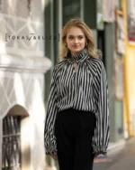 Shaylin Striped Blouse