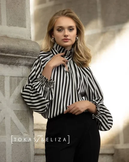 Shaylin Striped Blouse
