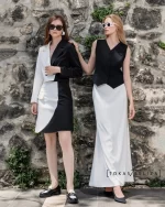 Korean Ribbed Vest Skirt