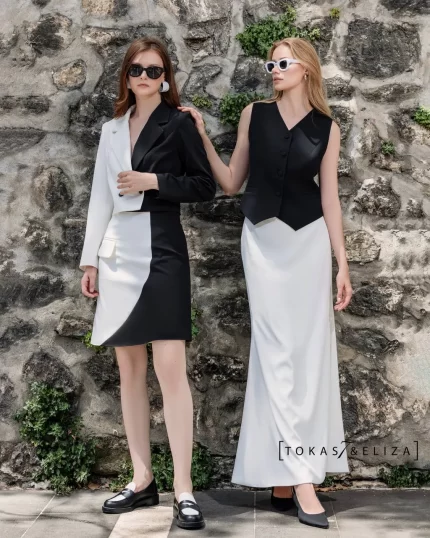 Korean Ribbed Vest Skirt