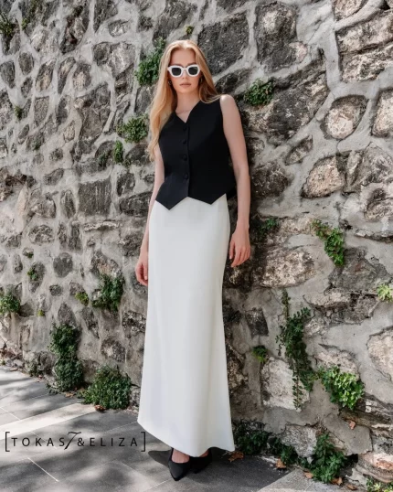 Korean Ribbed Vest Skirt