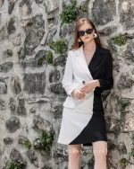 Black Biyaaz Skirt Suit