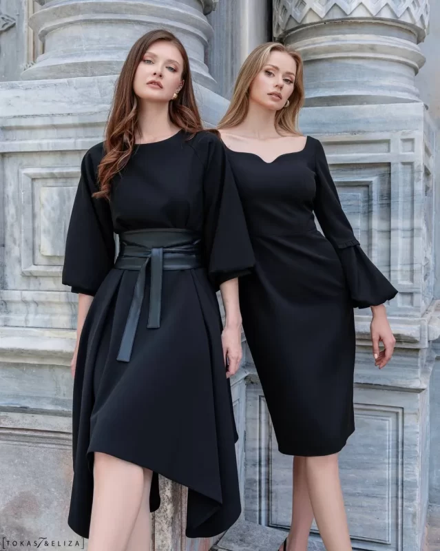 Burton Dress with Leather Waist