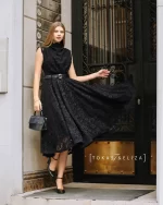 Tigana Lace Evening Dress