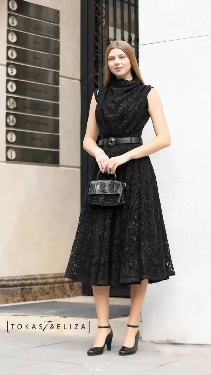 Tigana Lace Evening Dress