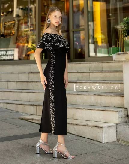Pinola Beaded Evening Dress