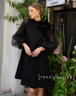 Single Flower Evening Dress