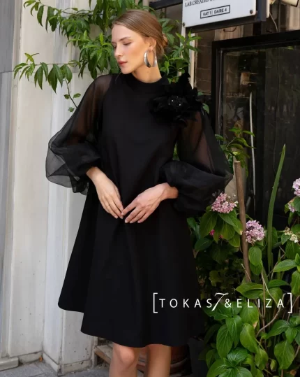 Single Flower Evening Dress
