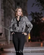 Zebra Satin Dress