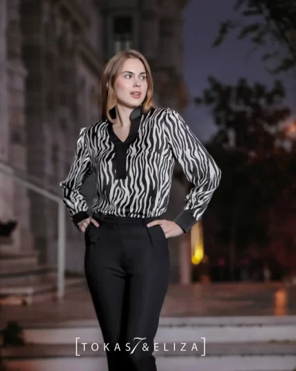 Zebra Satin Dress
