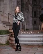 Zebra Satin Dress
