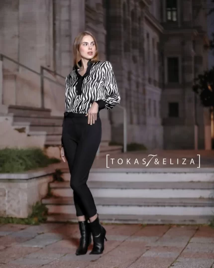 Zebra Satin Dress