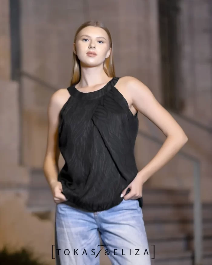 Harir Jacquard Evening Top