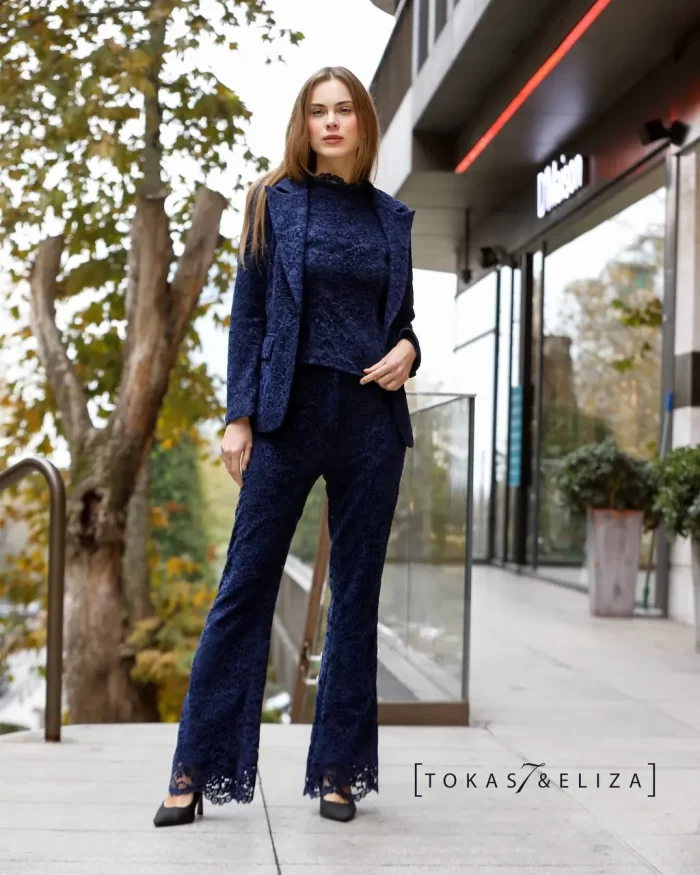 Ballardi Lace Blazer & Pants Set