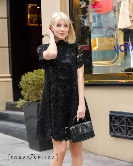 Farias Lace Evening Dress