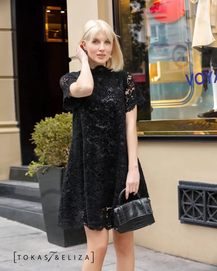 Farias Lace Evening Dress