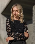 Velvet Lace Blouse 123711